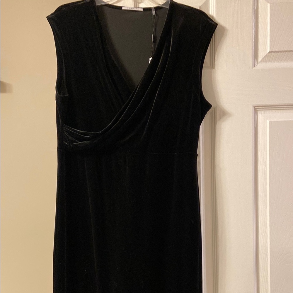 Elegant Black Velvet Dress